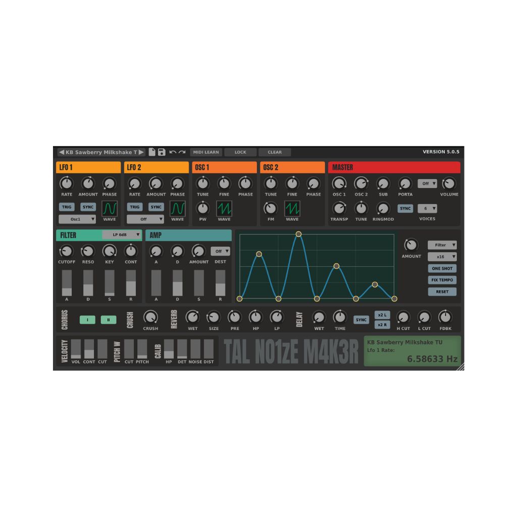 Interfaz del plugin TAL-Noisemaker